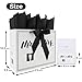 wishinside 13 Large Wedding Gift Bag Set with Handles Greeting Card Tissue Papers and Stickers for Bridal Shower Anniversary Engagement Newlyweds Couple Elegant Mr Mrs Design 1 Pcs - Image 4