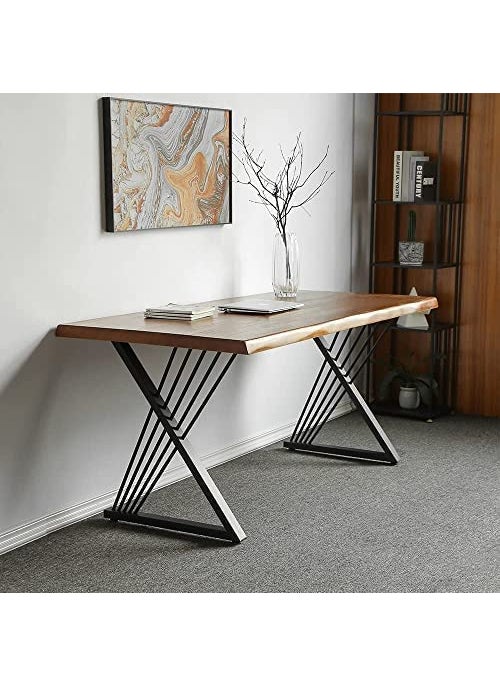 AVVIC MART AVVIC MART Metal Legs for Table 28 inch H x 18 inch W DIY Desk Legs Computer Steel Furniture Legs Bench Table Legs Office Metal Legs Industrial Coffee Legs Pack of 2 2006 Z  - Image 3