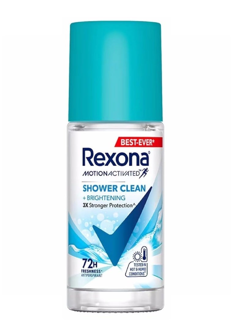 REXONA SHOWER CLEAN 72HR DEO ROLL ON 45ML