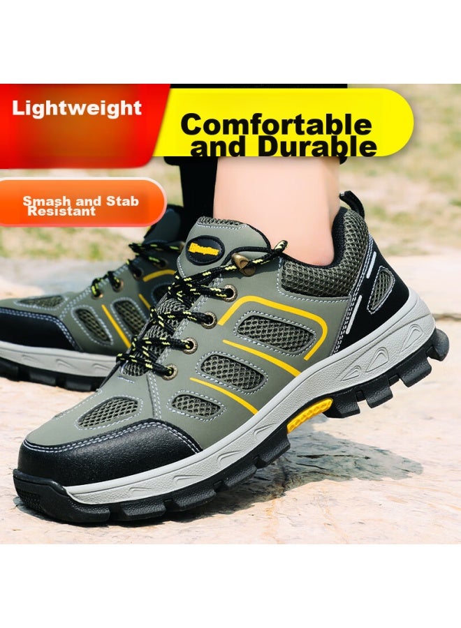 Jingtu Jingtu Safety Shoes For Men, Summer Breathable, Steel Toe Cap, Puncture-resistant, Ultra-light, Non-slip, Construction Site Work Shoes 857 Size 35 - Image 4
