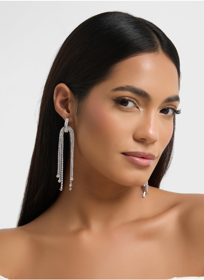 Ella Limited Edition - Diamante Drop Earrings - Image 1