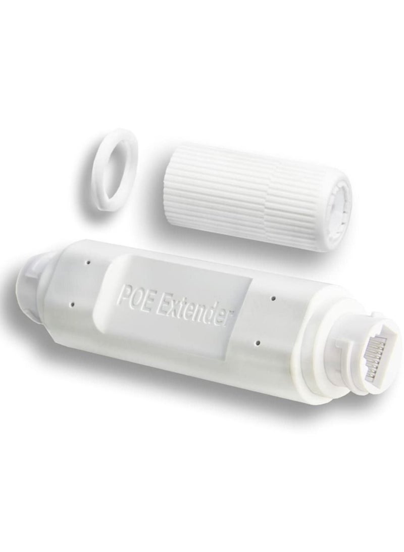 Captaintech POE extender, standard 48V repeater 10/100Mbps outdoor waterproof network enhancer serial port monitoring AP power signal plug and play - Image 1