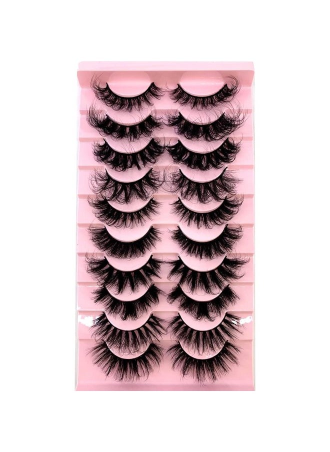 HBZGTLAD - Soft Mink Eyelashes 3D Curl Winged End Eye Elongated Fake Lashes Thick Handmade Natural False Eyelash Messy Cross Lash Wholesale (Mx-3) - Image 1