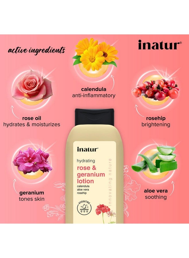 إناتور لوشن الورد و إبرة الراعي لوشن ترطيب مكثف طبيعي خفيف الوزن للوجه والجسم لجميع أنواع البشرة 200 جرام - Image 2