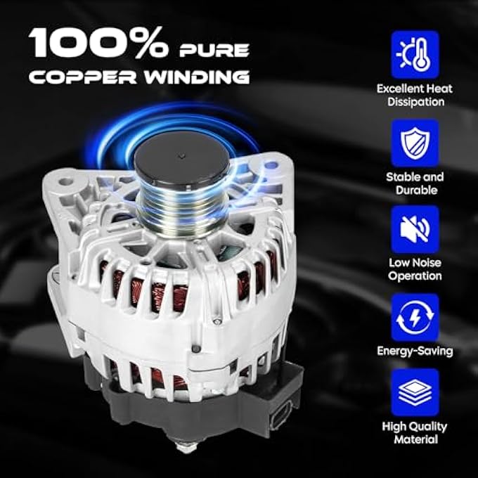 SEHNSUCHT Alternator Replacement New Compatible with Nissan Sentra 2013-2019, 12V, 110Amp, CW, SC6, IR/IF, Replace for : 2611855B, FG12T039(Only for 1.8L) - Image 5