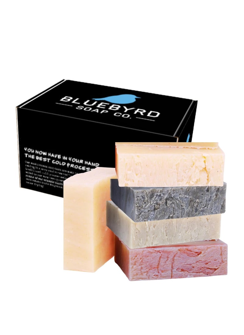 BLUEBYRD SOAP CO. - BLUBYRD Soap Co. Natural Solid Shampoo Bar 5 Pack – Set of Organic Shampoo Bars For Hair & Body Wash | Natural Conditioning, Eco Friendly, Zero Waste, Vegan- Cherry Almond (Shampoo) - Image 1