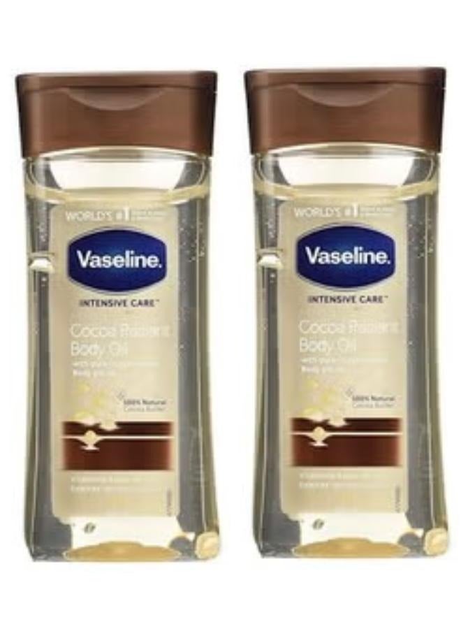فازلين قطعتين فازلين زيت الجسم المشع بالكاكاو للعناية المركزة 200 مل - Image 1
