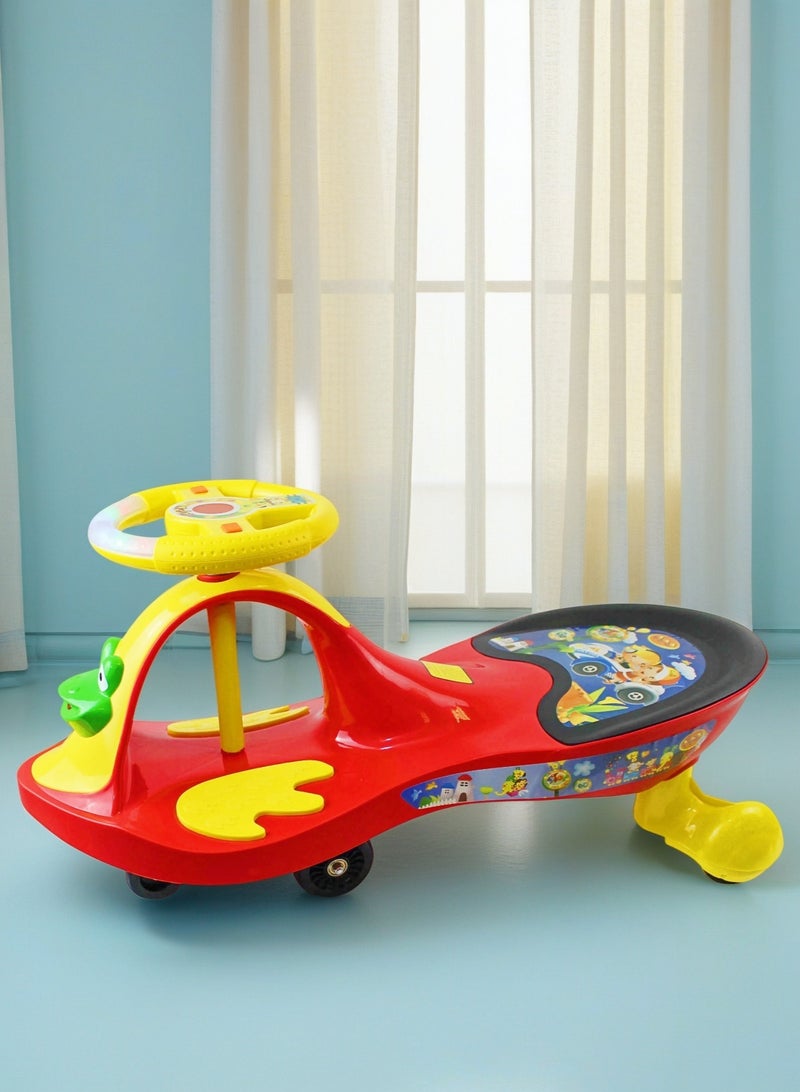 EASY FUTURE Twister Magic Ride-On Kids Car, Kids Swing Car Ride on Swing Cars for Kids, Wiggle Car Ride-On Toy, Toddler Ride-on Toy with Music for Boys & Girls - Image 3