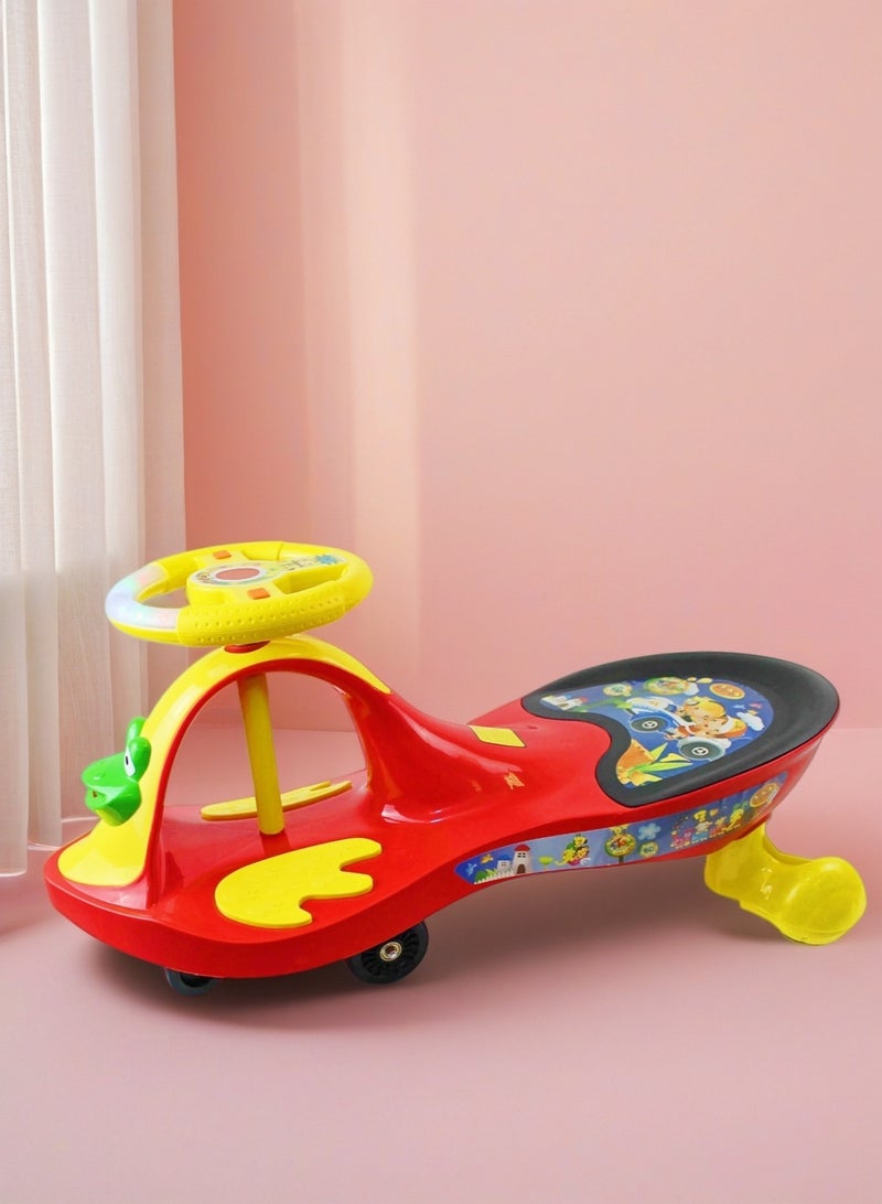 EASY FUTURE Twister Magic Ride-On Kids Car, Kids Swing Car Ride on Swing Cars for Kids, Wiggle Car Ride-On Toy, Toddler Ride-on Toy with Music for Boys & Girls - Image 4