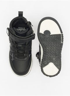 MARVEL Spider-Man Embossed Sneakers with Lace Detail and Zip Closure  - Image 4