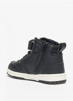 MARVEL Spider-Man Embossed Sneakers with Lace Detail and Zip Closure  - Image 2