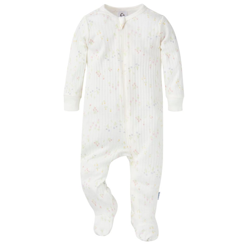 Gerber Baby Unisex 2-Pack 2-Way Zip Textured Sleep 'N Play, Ponies, 6-9 Months - Image 3