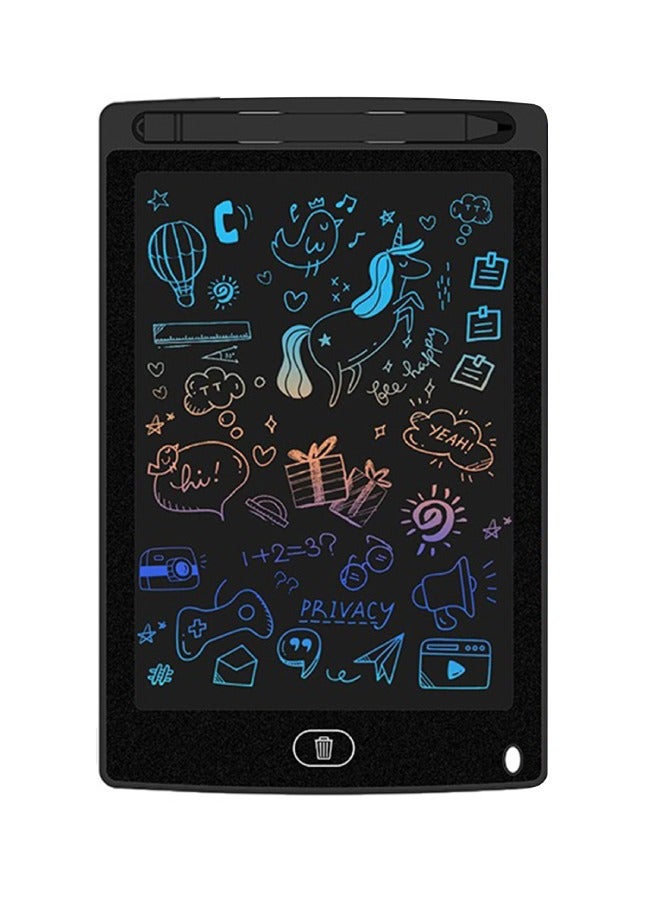 LCD Writing Tablet, Children's Color Drawing Tablet, Educational Toys and Gifts for Boys and Girls, Black, 8.5 Inch - Image 1
