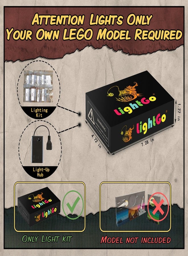 LightGo LED Lighting Kit Designed for Lego 21340 Tales of The Space Age Building Set - Not Include Model (Classic Version) - Image 2