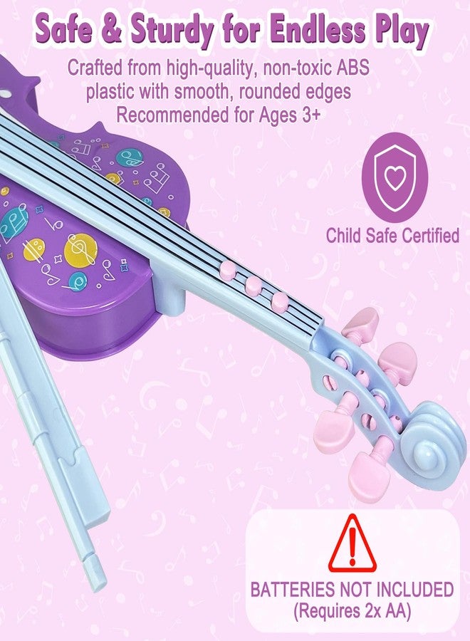 Sealive Kids Electronic Violin Toy with Bow, 17 Inch Music Instrument for Kids Ages 2+, Soft Simulated Bowing Surface, Built-in Songs, Auto Play & Tremolo Modes, Musical Gift for Girls Boys - Image 5