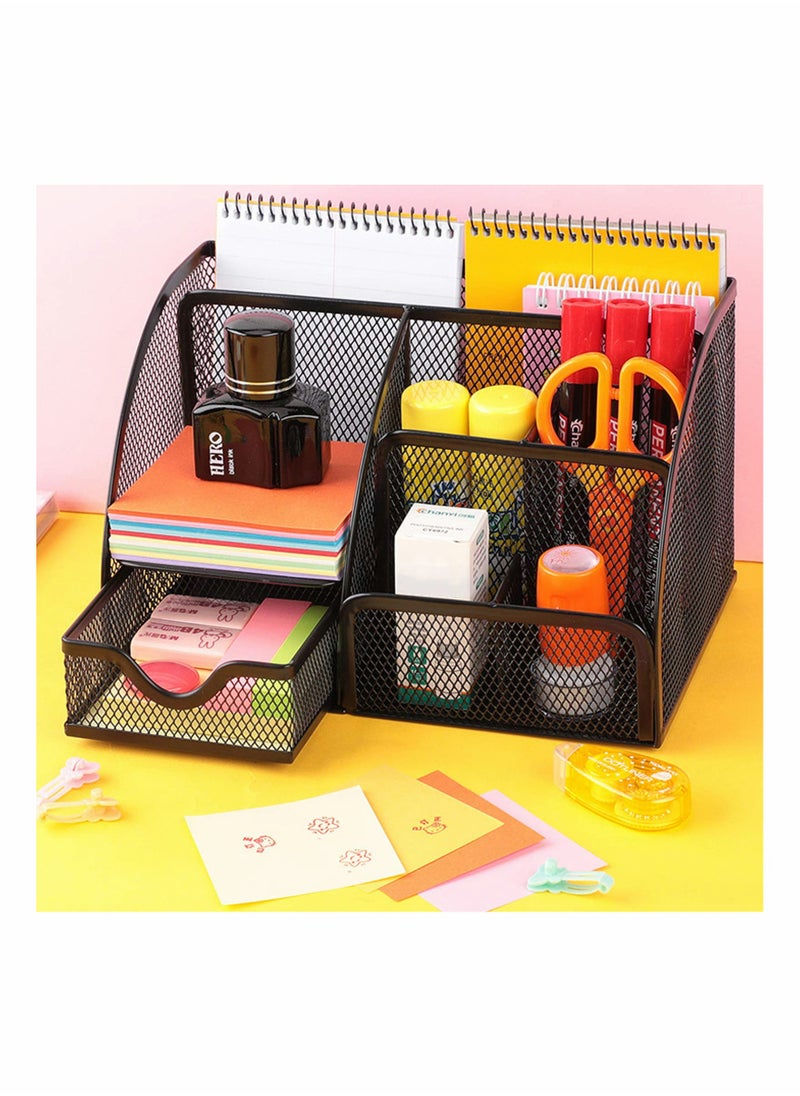 Mesh Desk Organizer for Office, Stylish and Functional Desktop Storage Solution