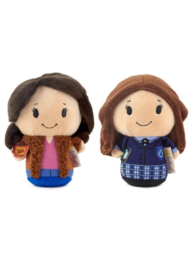 Hallmark itty Bitty Gilmore Girls Plush Toys (Lorelai and Rory) Set of 2, 4" Mini Stuffed Animals, Mom Gift for Mother's Day - Image 1
