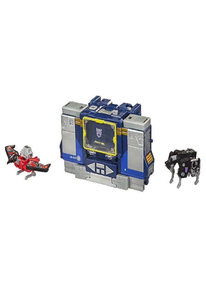 SPIDERMAN Transformers Netflix War for Cybertron Trilogy Voyager Class Soundwave Battle 3-Pack with Laserbeak and Ravage - Image 3