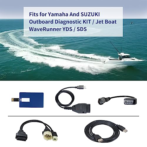 Ytpoools Diagnostic Cable Tool Scanner KIT Compatible with Yamaha YDS 1.33 & Suzuki SDS 8.40 Jet Boat/WaveRunner/Outboard - Image 3