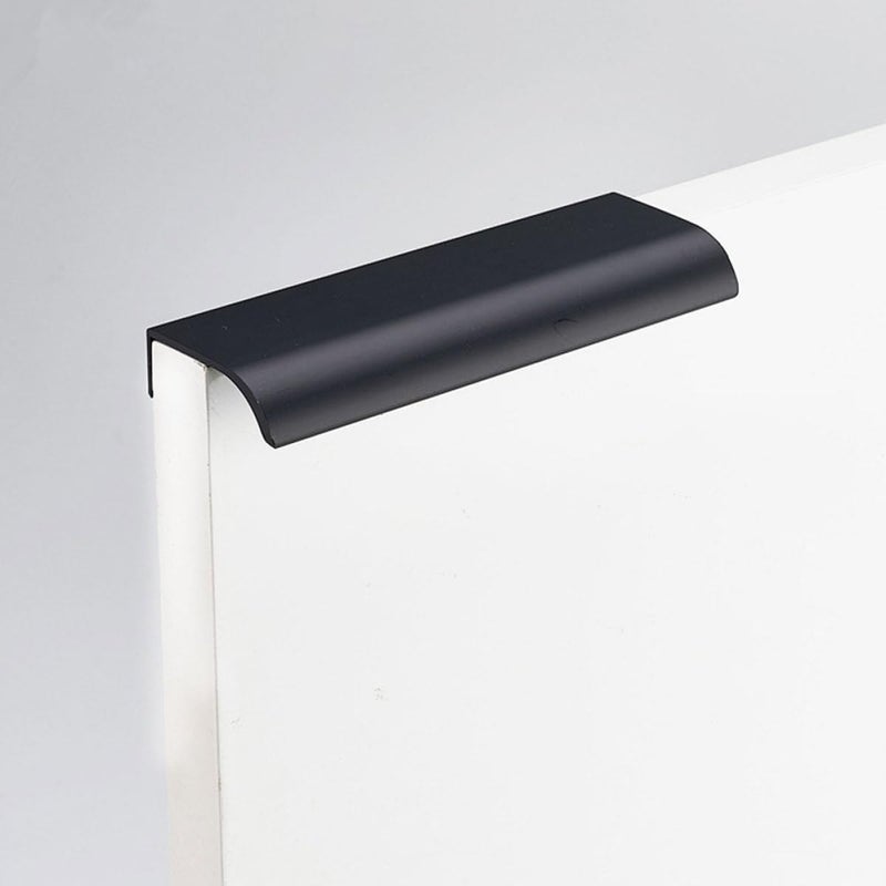 Punch Free Invisible Cabinet Handles Black 4 Pack For Kitchen Wardrobe Drawers - Image 5