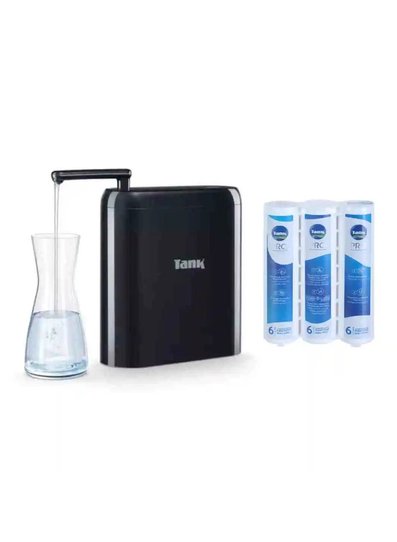 تانك فلتر برو 6 وظائف تنقية مدمجة (مؤقت رقمي) - أسود - Image 2