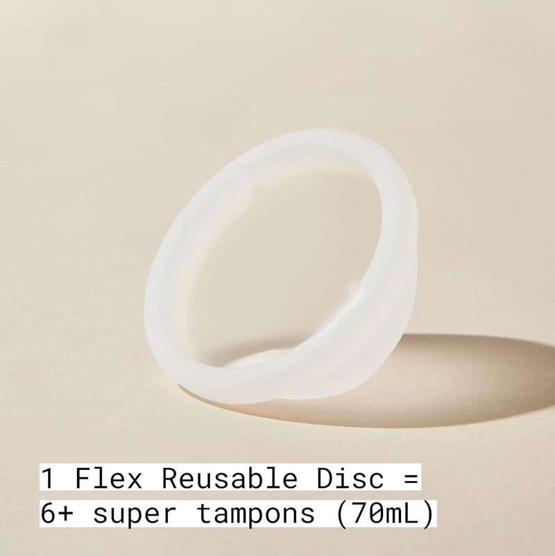 FLEX Reusable Disc | Reusable Menstrual Disc | Tampon, Pad and Cup Alternative | Capacity of 6 Super Tampons | Lasts for Years | HSA or FSA Eligible | Includes Carrying Pouch & 2 Free Disposable Discs - Image 5