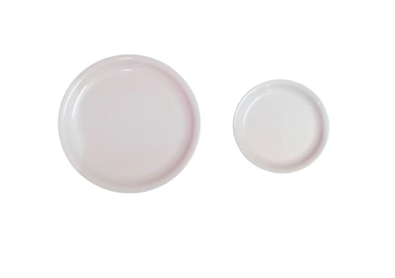 Servewell Melamine Dinner Quarter Serving Plate Combo of 66 White - Image 4