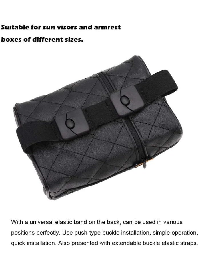 Luxury Car Tissue Holder – Leather Case for Back Seat, Stylish and Durable Car Accessory - Image 4