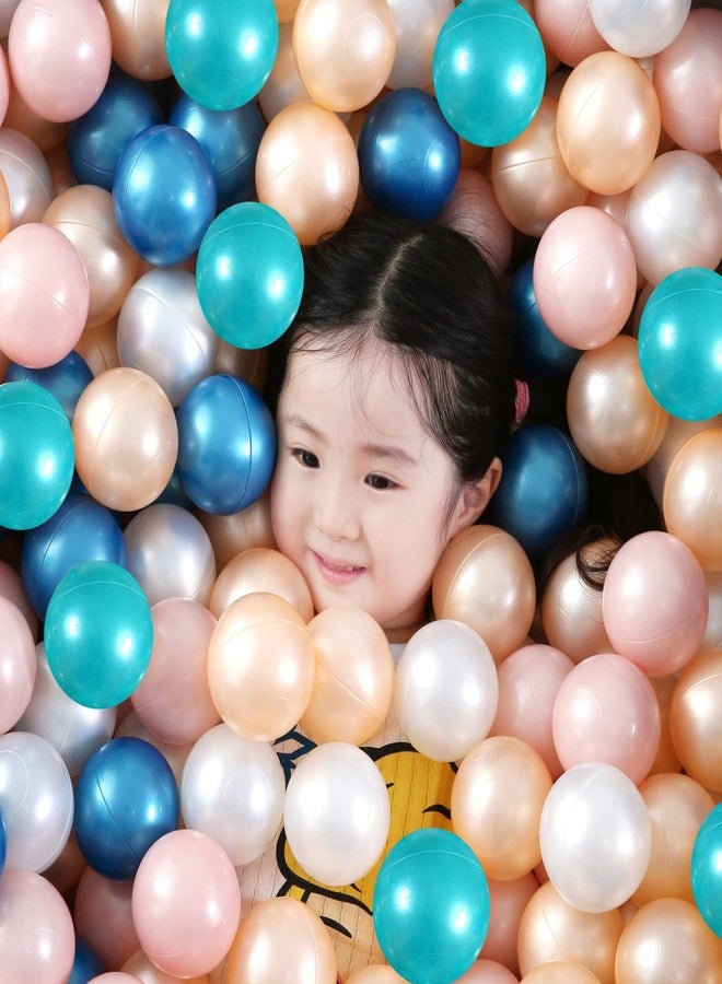 Heopeis Ball Pit Balls Pack of 100 - New 6 Pearl Colors Phthalate Free BPA Free Crush Proof Plastic Balls for Toddlers 1-5 Play Balls for Babies Ball Pit Ball Pool. - Image 2