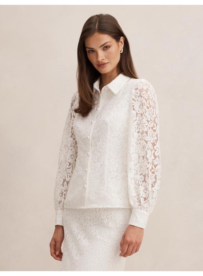 forever new Celine Lace Shirt - Image 3