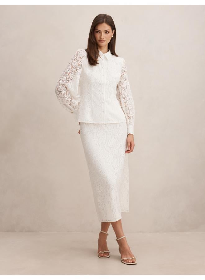 forever new Celine Lace Shirt - Image 5