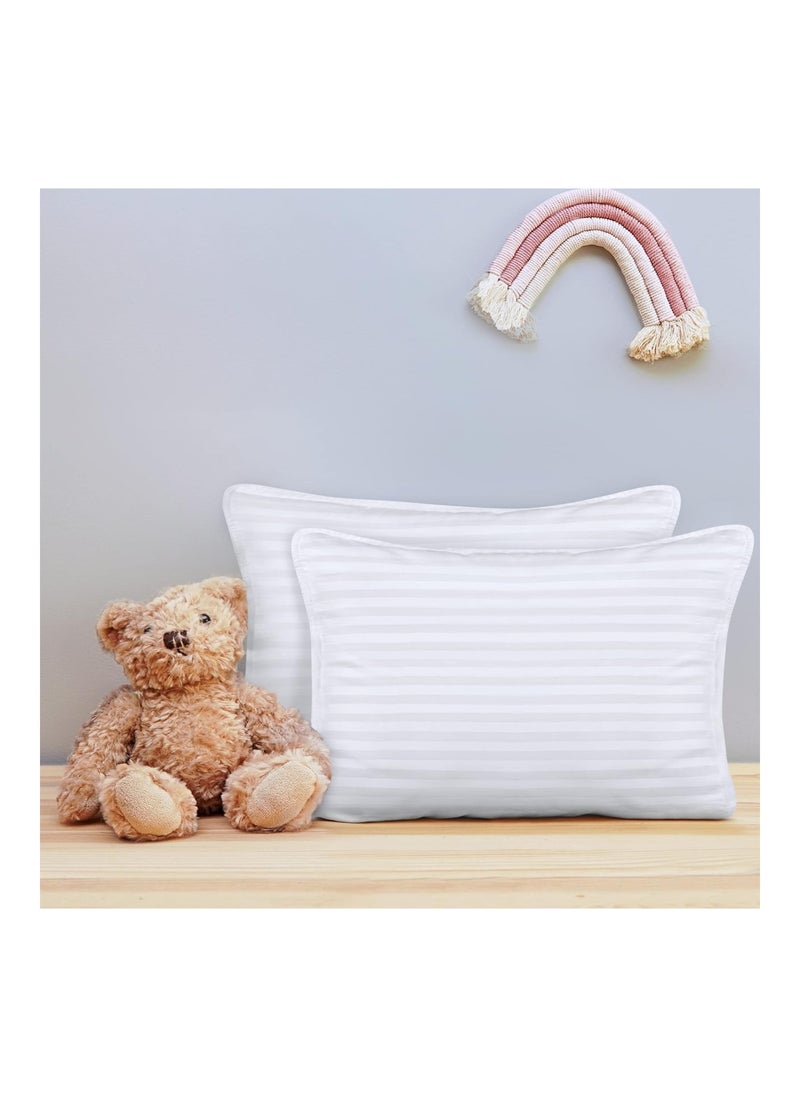Utopia Bedding - Pack Of 2 Baby Pillows, Snow White, 13 X 18 inches - Image 1