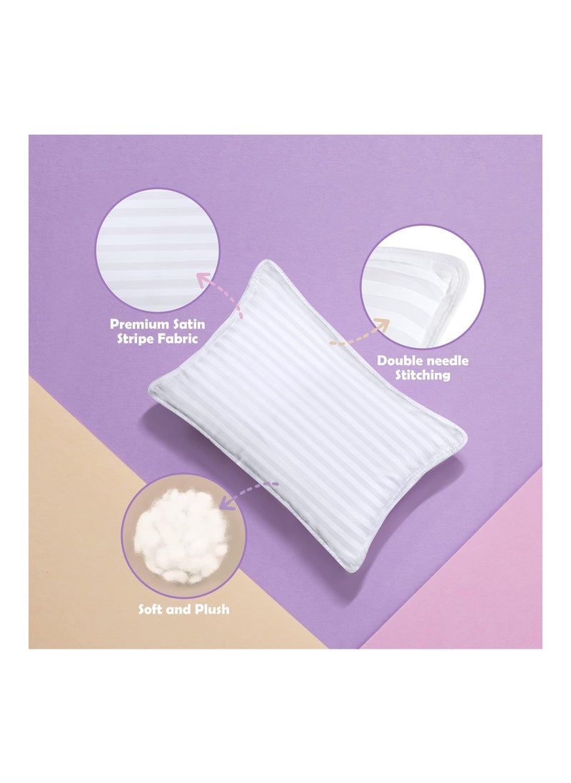 Utopia Bedding - Pack Of 2 Baby Pillows, Snow White, 13 X 18 inches - Image 1