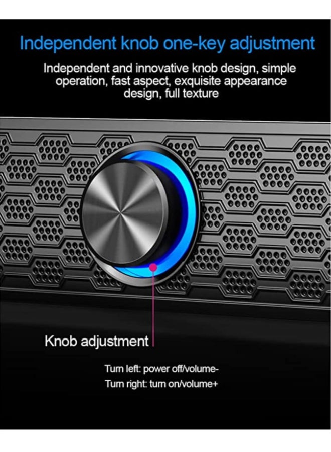 Datazone Audio System Computer Highest Quality Speaker with Contemporary Design And Excellent Sound Black - Image 5