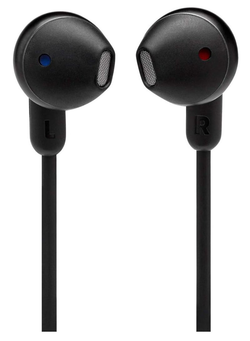 JBL Tune 215BT In-Ear Bluetooth Headphones with Mic, 16H Playtime with Quick Charge, 12.5mm Premium Earbuds with Pure Bass, BT 5.0, Dual Pairing, Type C & Voice Assistant Support, Black Black - Image 3
