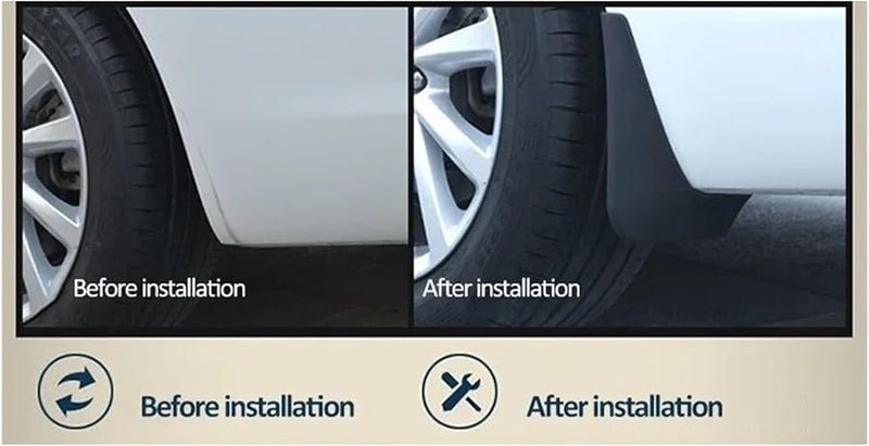 Chevrolet Sail 3 Nuevo 2015 2019 Front Rear Mud Flaps Splash Guards Black - Image 4