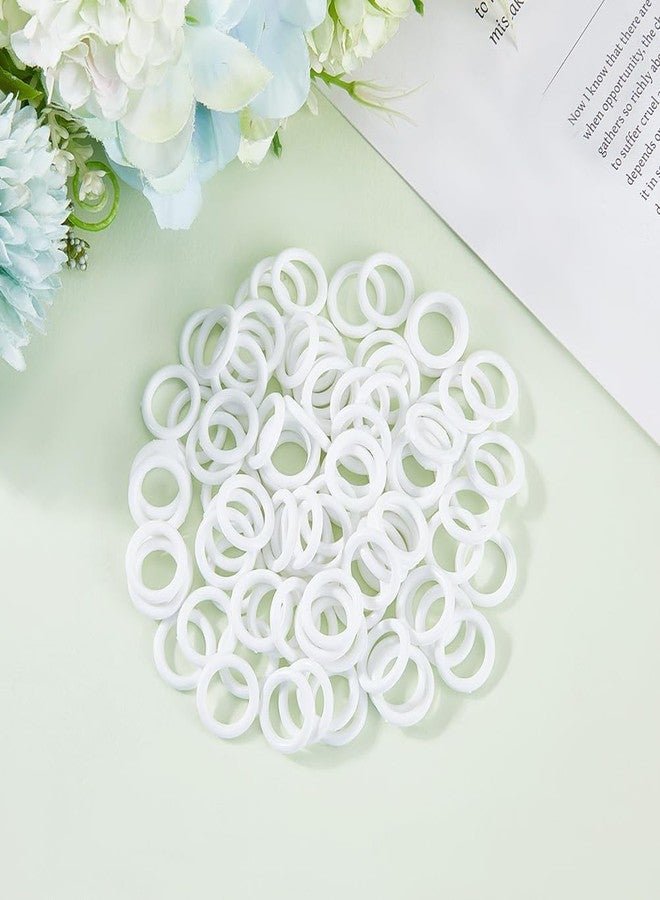 مجموعة حلقات ستائر رومانية بيضاء من CREATCABIN، 100 قطعة، حلقات بلاستيكية دائرية 15 مم، مناسبة للستائر الرومانية وستائر المقاهي، أدوات حرفية لصنع الستائر بنفسك، حقيبة يد، مقعد سيارة، دليل يدوي، منزل، حمام، مكتب - Image 3