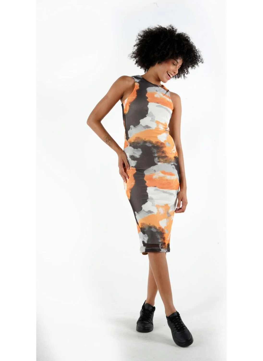 Alexander Gardi Alexandergardi Lined Sleeveless Tulle Pencil Dress (A24-10270)