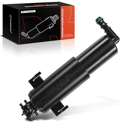 A-Premium Front Left Driver Side Headlight Headlamp Washer Nozzle Jet Sprayer Compatible with BMW E70 Series X5 2007-2013, Sport Utility, Replace# 61674286753 - Image 1