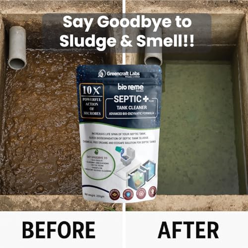 Bio Reme Septic Tank Cleaning Powder Septic Plus 10X Formula for Septic System Maintenance and Waste Breakdown Support Odour Control Care Powder for Toilet and Drain 250g Pack of 1 - Image 5