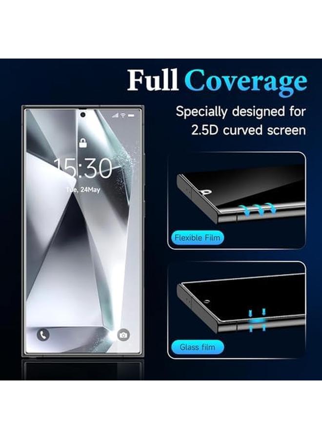 erorex 2 Pack For Samsung Galaxy S24 Ultra Privacy Screen Protector Anti Spy Flexible Hydrogel Film Sensitive Touch And Fingerprint Unlock Durable Anti Scratch Shock Resistant Full Coverage  - Image 4