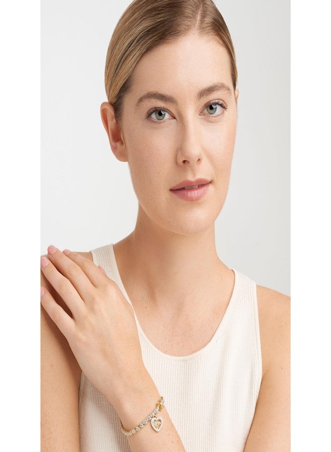 مورجان آند بايدج أساور تنس عصرية من مورغان آند بيج، مطلية بالذهب الأصفر عيار 18 قيراطًا، مرصعة بالألماس، بتصميم أنيق - أساور نسائية ساحرة بسلسلة على شكل حرف S مرصعة بالألماس، طولها 7.25 بوصة - Image 5