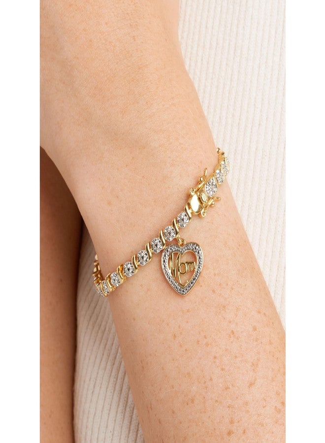 مورجان آند بايدج أساور تنس عصرية من مورغان آند بيج، مطلية بالذهب الأصفر عيار 18 قيراطًا، مرصعة بالألماس، بتصميم أنيق - أساور نسائية ساحرة بسلسلة على شكل حرف S مرصعة بالألماس، طولها 7.25 بوصة - Image 2