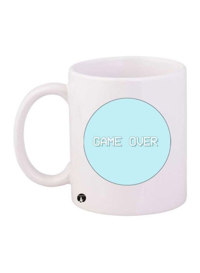 RKN Game Over Printed Coffee Mug White/Blue - Image 2