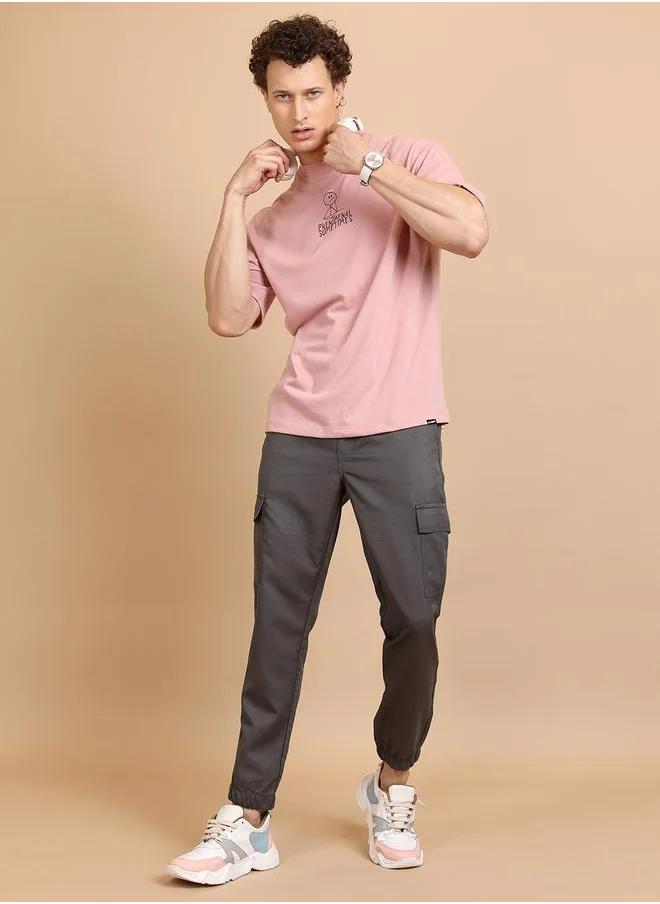 هاي لاندر Mid Rise Slim Fit Drawstring Cargo Joggers