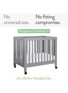 Joey + Joan Joey + Joan Mini Portable 24x38 Fitted Crib Sheets  - Image 2