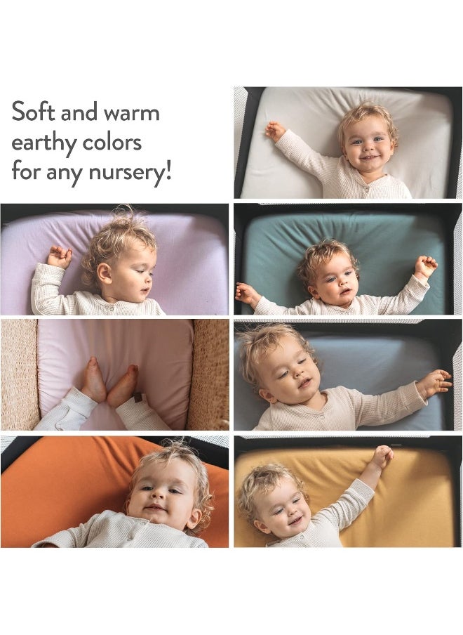 Joey + Joan - Joey + Joan Mini Portable 24x38 Fitted Crib Sheets - Image 1