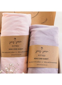 Joey + Joan Joey + Joan Mini Portable 24x38 Fitted Crib Sheets  - Image 1