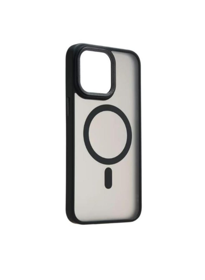 Eco Case for iPhone 14 Pro Case Magnetic Translucent Matte Phone Cases [Compatible with MagSafe] Thin Slim Fit Shockproof Bumper Hard Protective Cover for Women Men Girls - Image 1