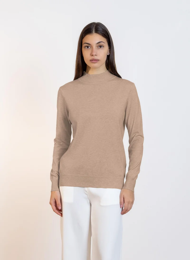 شايبس HIGH NECK KNITTED TOP